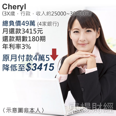 債務成功案例-Cheryl