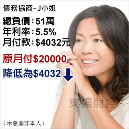 債務成功個案-J小姐