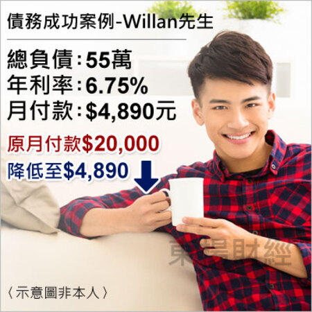 債務成功個案-Willan先生
