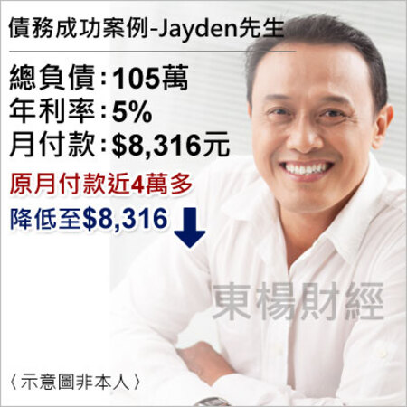債務成功案例-Jayden
