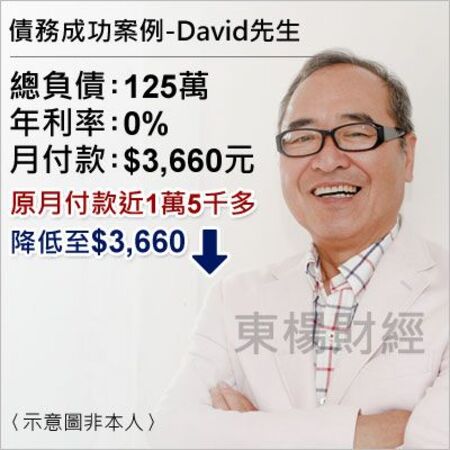 債務成功案例-David