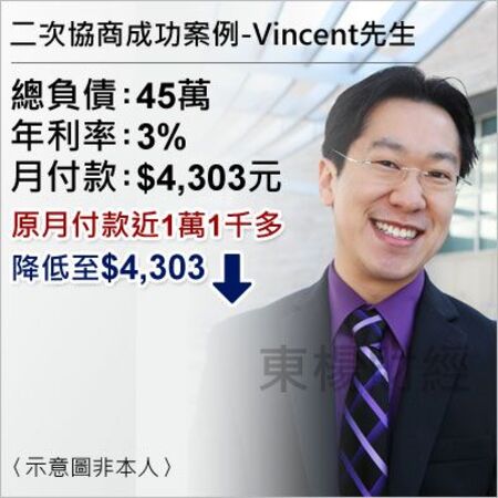 債務成功案例-Vincent