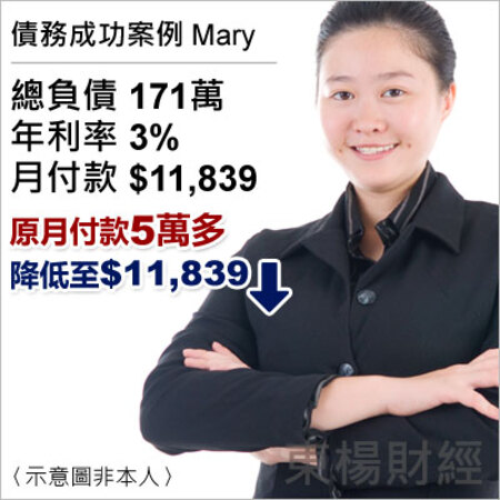 債務成功案例-Mary