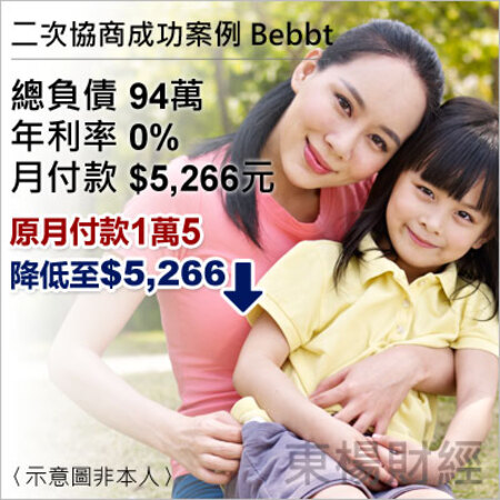 二次協商成功案例-Bebbt