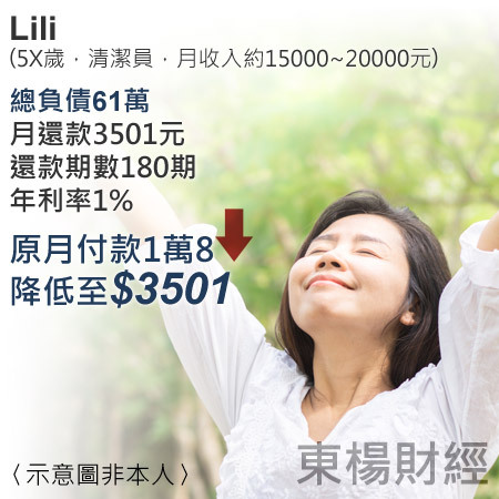 債務成功案例--Lili