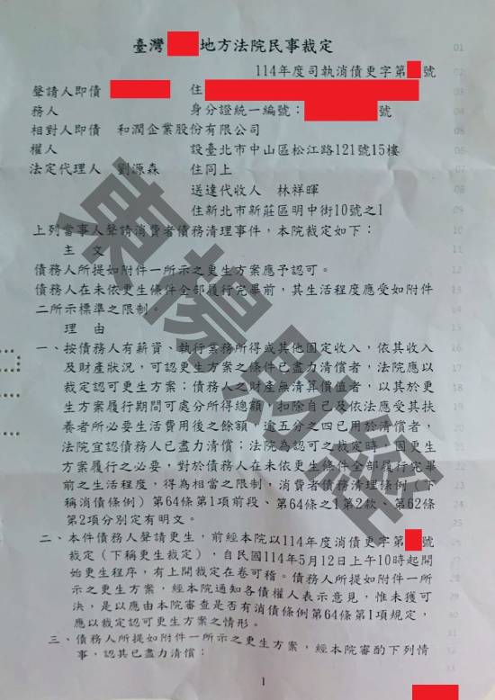 債務更生