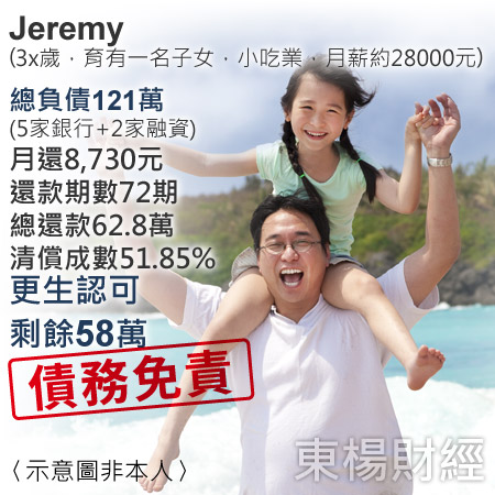 更生成功案例-Jeremy