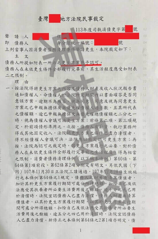 債務更生 債務更生