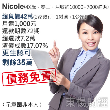 更生成功案例-Nicole