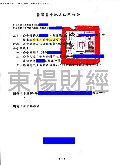 負債整合 更生成功案例-Wi先生