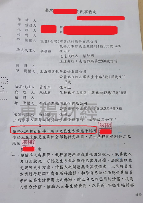 更生成功案例 更生成功案例