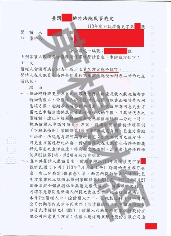 債務更
生 債務更生