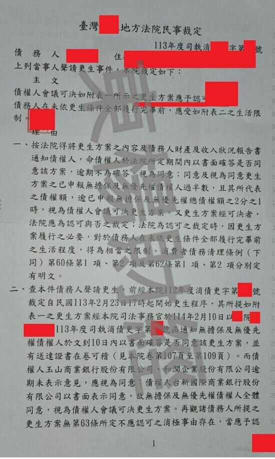 債務更生 債務更生